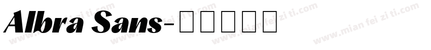 Albra Sans字体转换